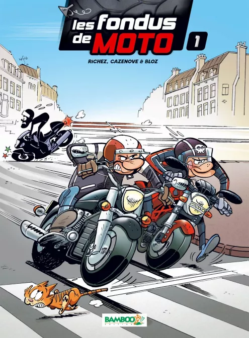 Collection HUMOUR, série Les Fondus de moto, BD Les Fondus de moto - tome 01